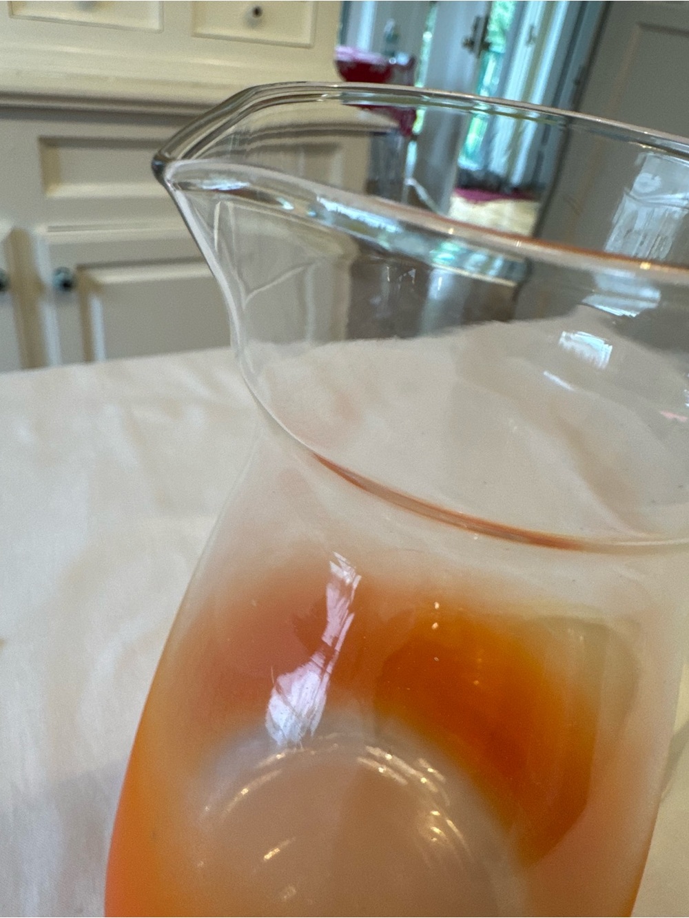 🍊 Vintage Blendo Orange Frosted Ombre Juice Carafe w/ Original Lid MCM HTF - Picture 9 of 10
